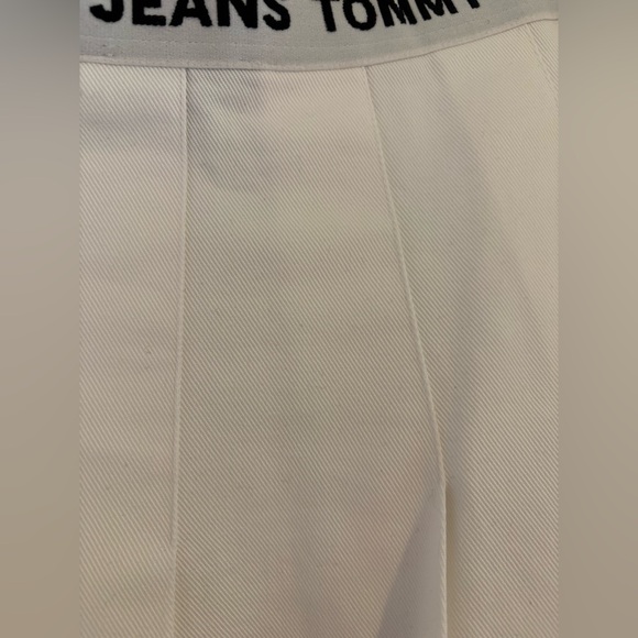 Tommy Hilfiger Tommy Jeans White Pleated Mini Skirt Size US 18 - Picture 5 of 7